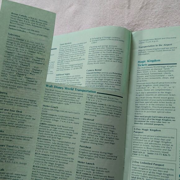 Vintage Walt Disney World Vacation Guide Magazine 70s - Picture 6 of 8
